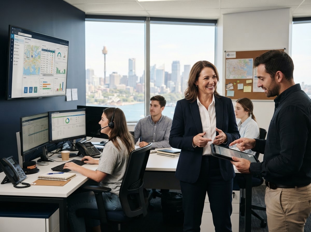 Exclusivedispatchnet team member reviewing liquidity and portfolio reporting on screen